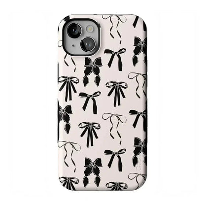 Goth Girlie | Black Bows Case Phone Case Casetry Bold Flex + MagSafe® iPhone 14 Plus