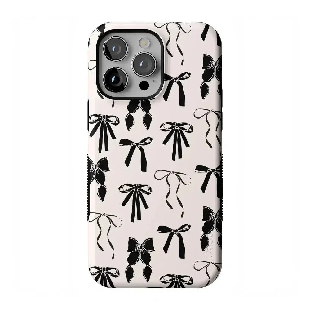 Goth Girlie | Black Bows Case Phone Case Casetry Bold Flex + MagSafe® iPhone 14 Pro Max