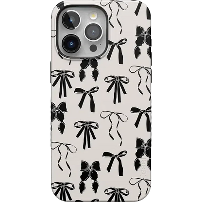 Goth Girlie | Black Bows Case Phone Case Casetry Bold + MagSafe® iPhone 15 Pro Max