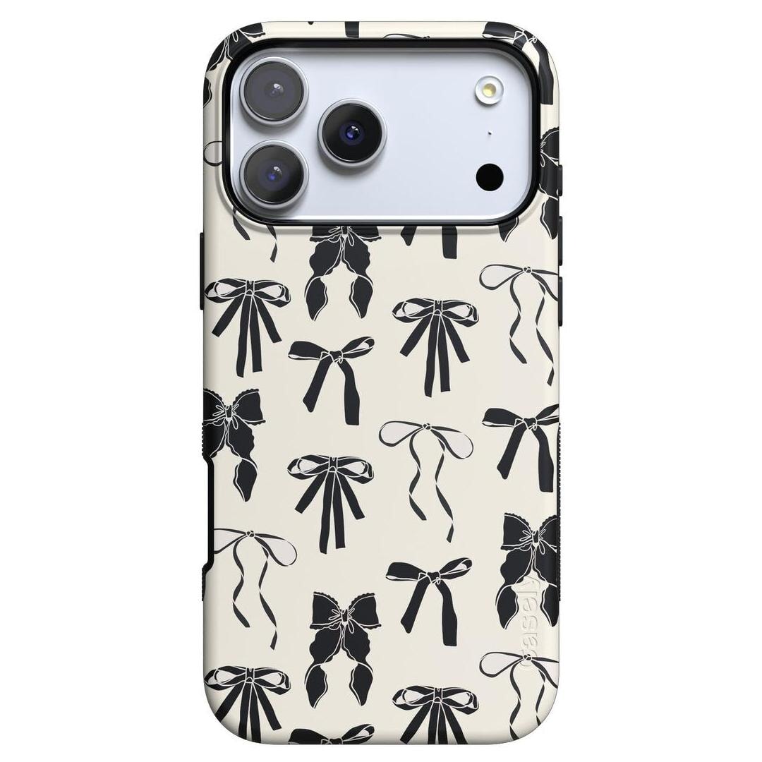 Goth Girlie | Black Bows Case Phone Case Casetry Bold + MagSafe® iPhone 17 Pro Max