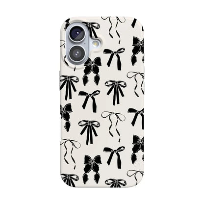 Goth Girlie | Black Bows Case Phone Case Casetry Classic + MagSafe® iPhone 17