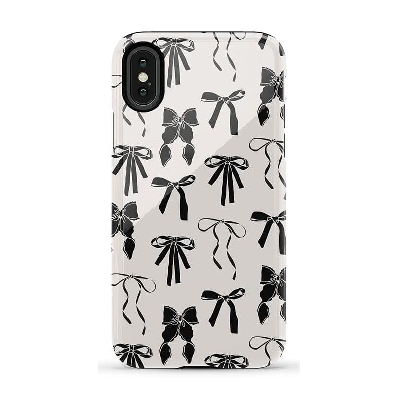 Goth Girlie | Black Bows Case Phone Case Casetry Essential iPhone X / XS
