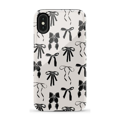 Goth Girlie | Black Bows Case Phone Case Casetry Essential iPhone X / XS