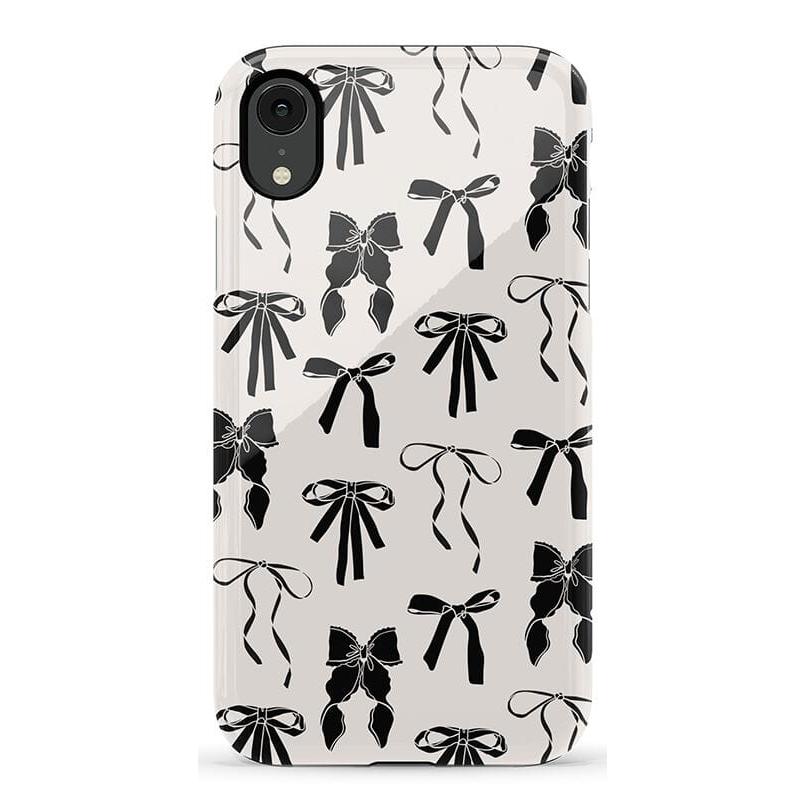 Goth Girlie | Black Bows Case Phone Case Casetry Essential iPhone XR