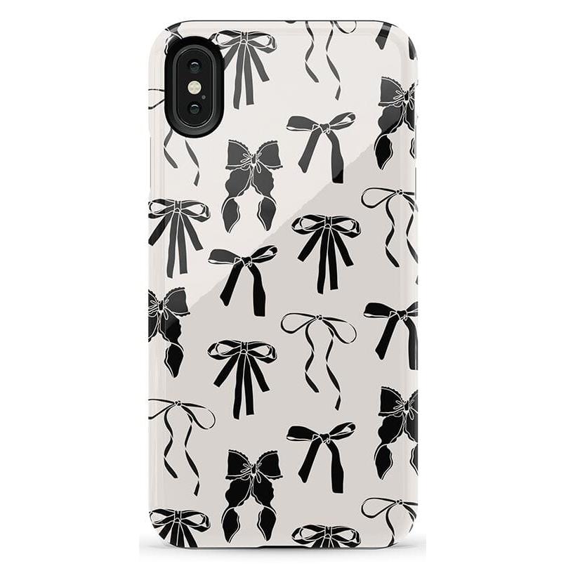Goth Girlie | Black Bows Case Phone Case Casetry Essential iPhone XS Max