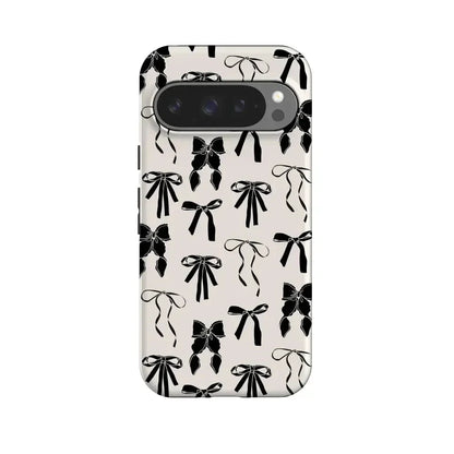 Goth Girlie | Black Bows Case Phone Case Casetry Essential + MagSafe® Google Pixel 10 Pro