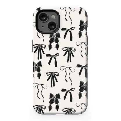 Goth Girlie | Black Bows Case Phone Case Casetry Essential + MagSafe® iPhone 13
