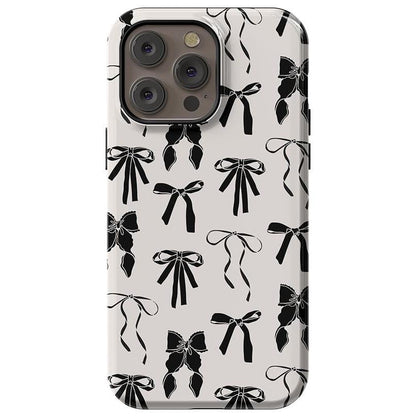 Goth Girlie | Black Bows Case Phone Case Casetry Essential + MagSafe® iPhone 14 Pro Max