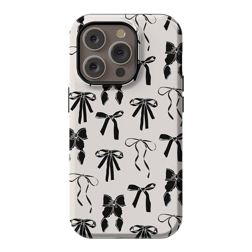 Goth Girlie | Black Bows Case Phone Case Casetry Essential + MagSafe® iPhone 14 Pro