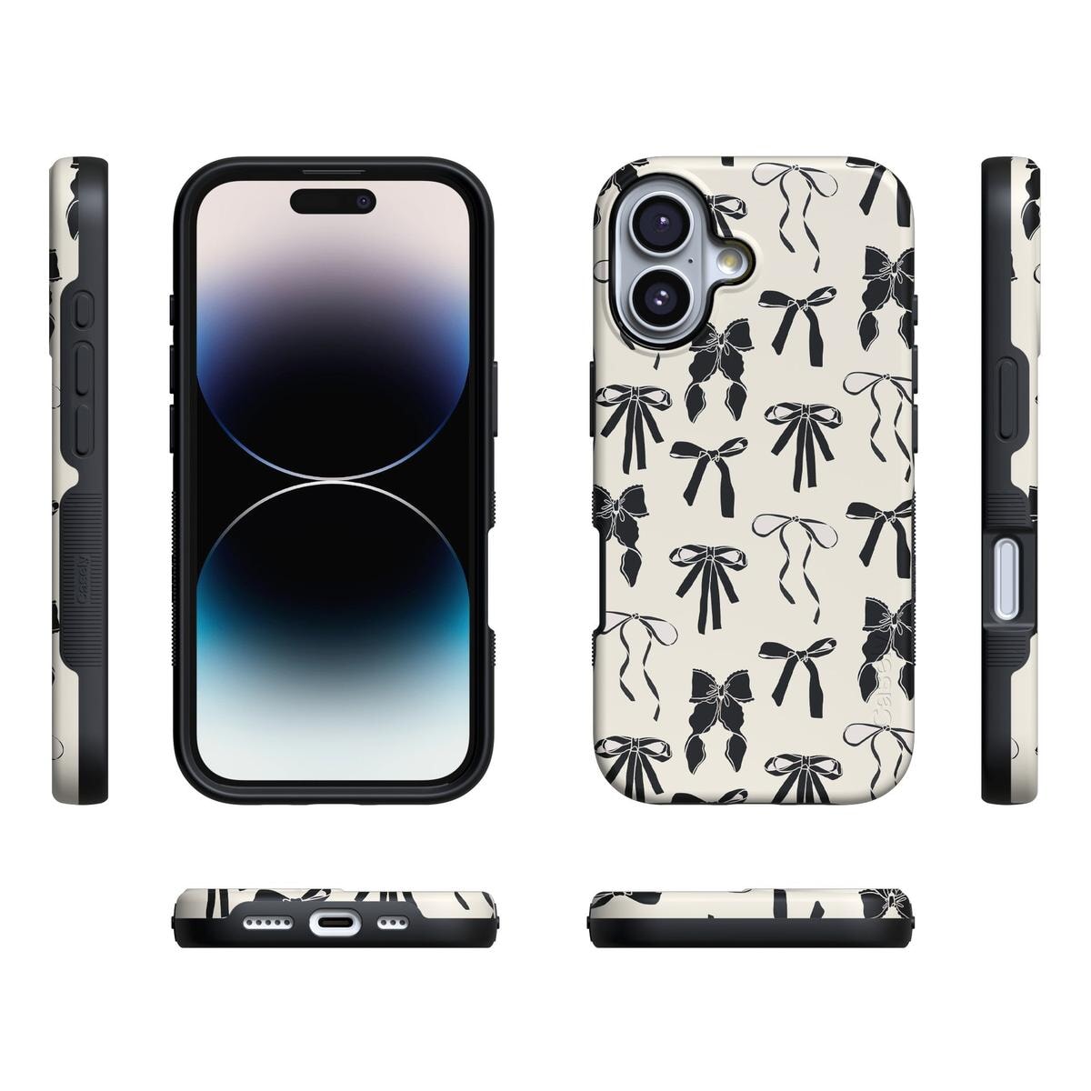 Goth Girlie | Black Bows Case Phone Case Casetry