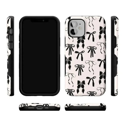 Goth Girlie | Black Bows Case Phone Case Casetry