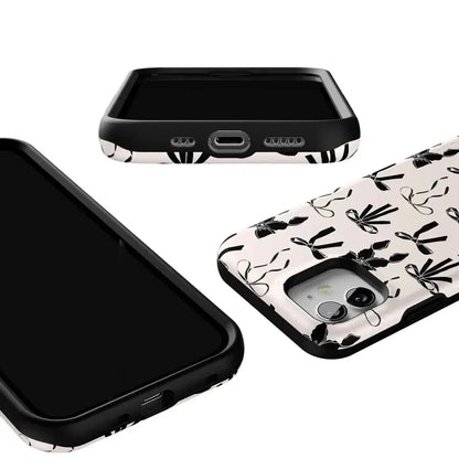 Goth Girlie | Black Bows Case Phone Case Casetry