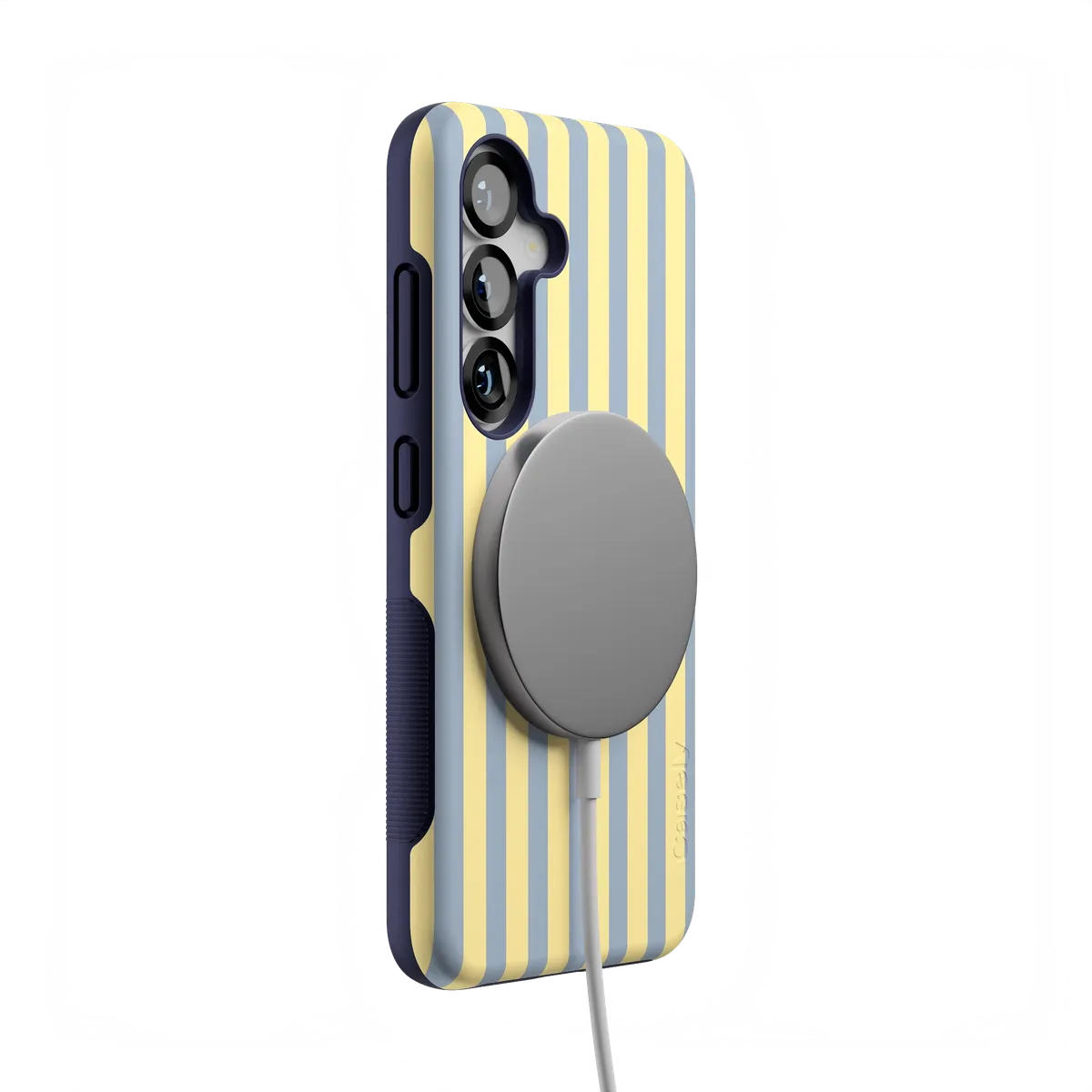 Coastline Stripes | Blue & Yellow Case