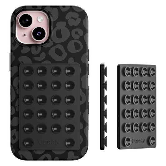 Grippy | Black Silicone Suction Phone Mount with MagSafe Grippy get.casely