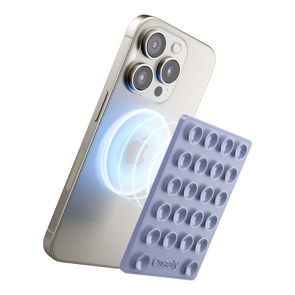 Grippy | Blue Silicone Suction Phone Mount with MagSafe Grippy get.casely