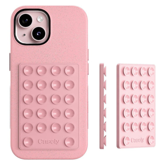 Grippy | Pink Silicone Suction Phone Mount with MagSafe Grippy get.casely