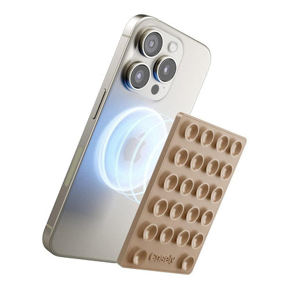Grippy | Taupe Silicone Suction Phone Mount with MagSafe Grippy get.casely