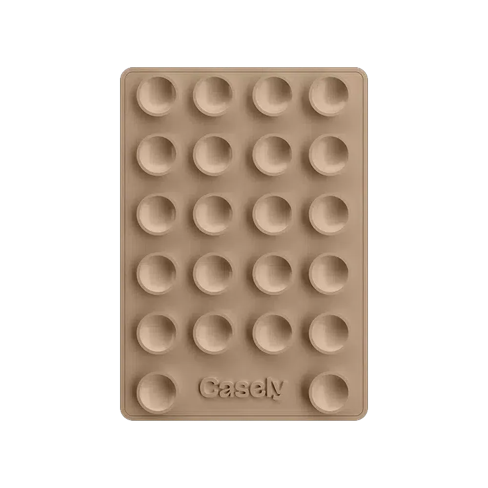 Grippy | Taupe Silicone Suction Phone Mount with MagSafe Grippy get.casely