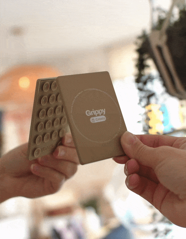 Grippy | Taupe Silicone Suction Phone Mount with MagSafe Grippy get.casely