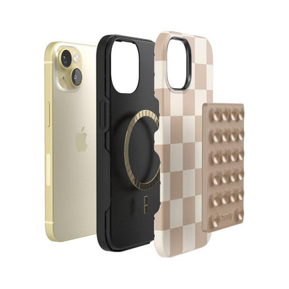 Grippy | Taupe Silicone Suction Phone Mount with MagSafe Grippy get.casely