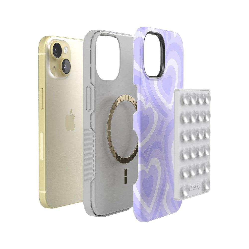 Grippy | White Silicone Suction Phone Mount with MagSafe Grippy get.casely