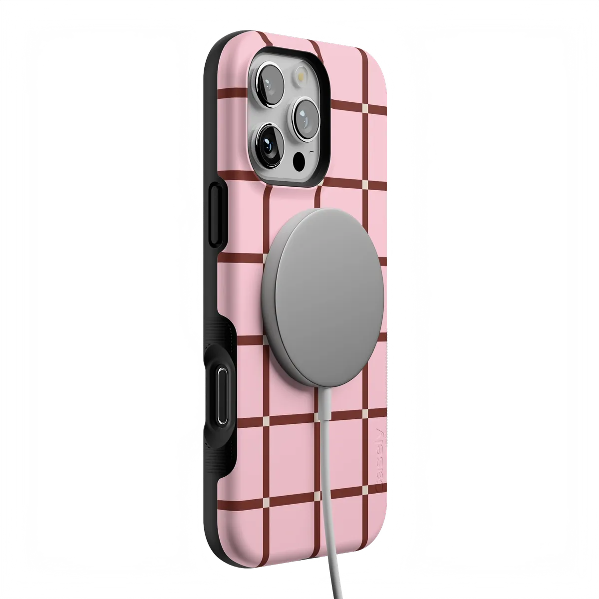Uptown Gridlock | Pink Checkerboard Case