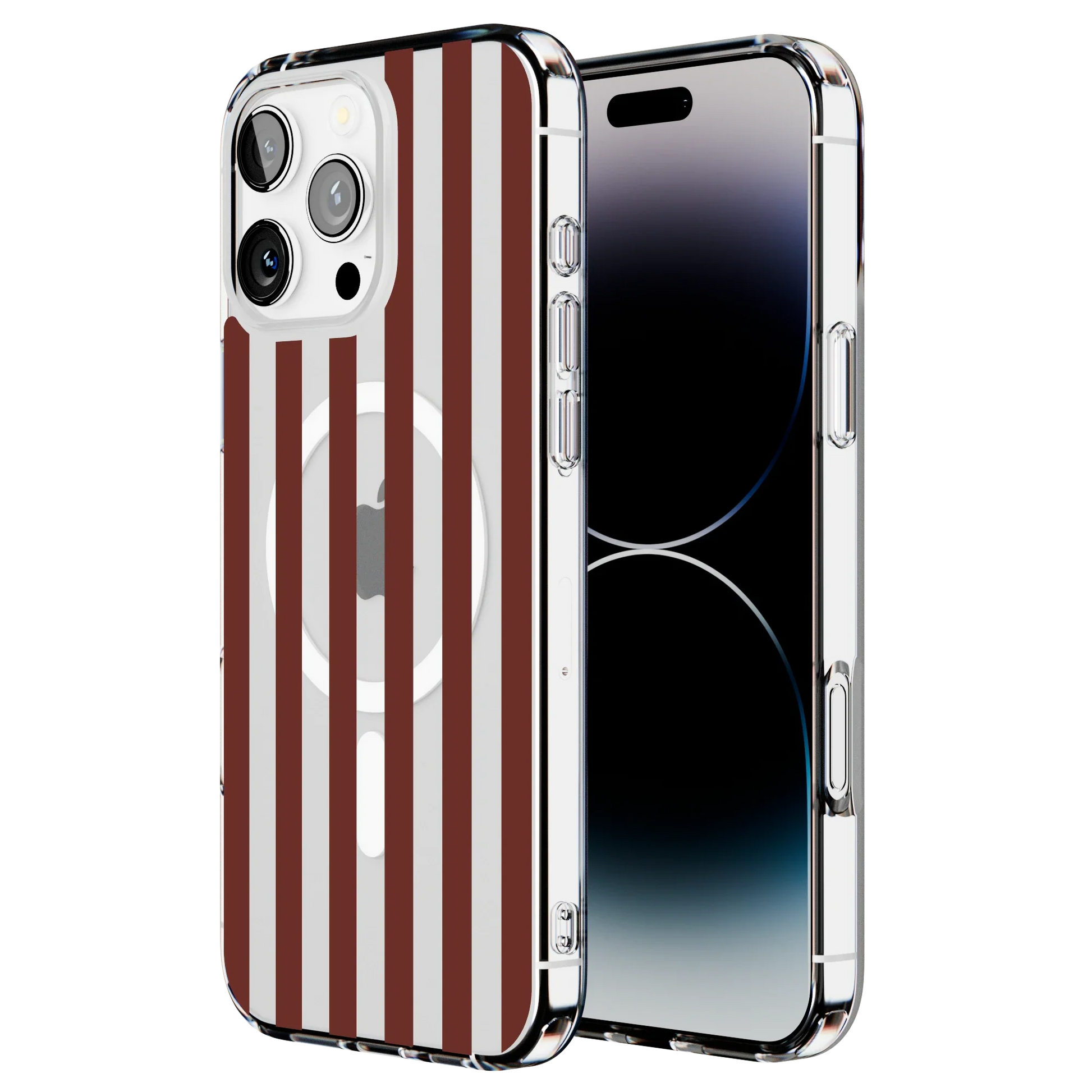 Sunday in Brooklyn | Burgundy Stripes Case