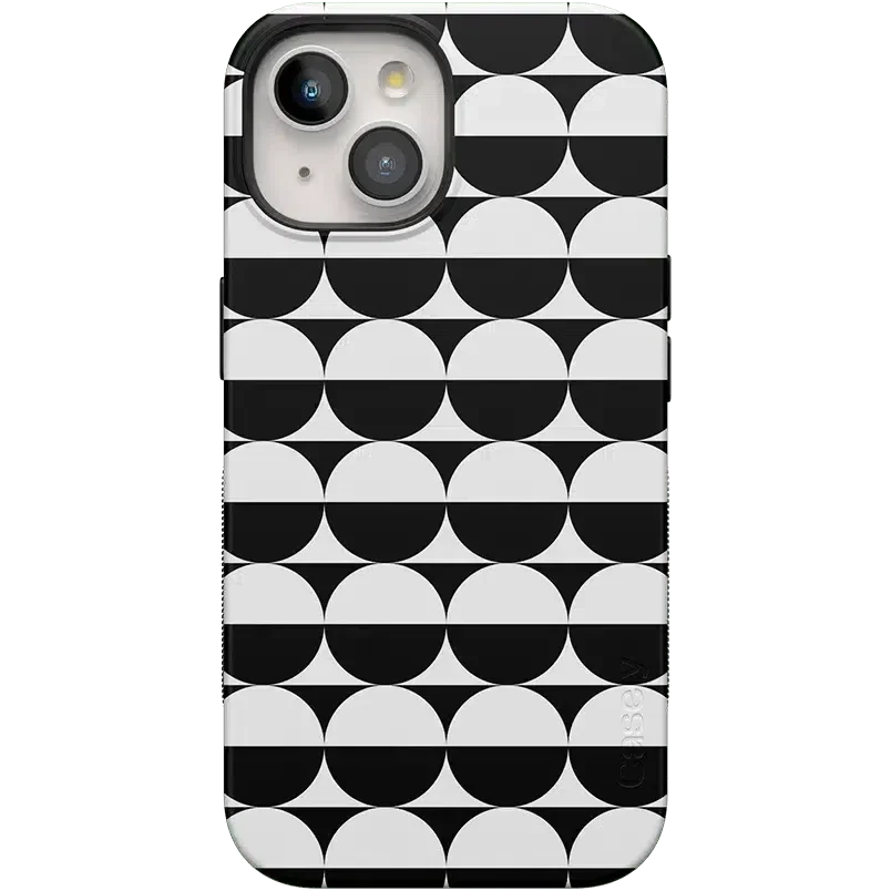 Half Moon | High Contrast Design Case Phone Case Casetry Bold Flex + MagSafe® iPhone 15 Plus