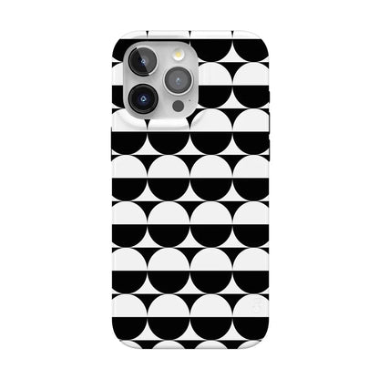 Half Moon | High Contrast Design Case Phone Case Casetry Classic + MagSafe® iPhone 15 Pro Max