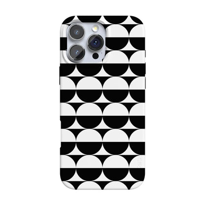 Half Moon | High Contrast Design Case Phone Case Casetry Classic + MagSafe® iPhone 16 Pro Max