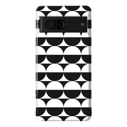 Half Moon | High Contrast Design Case Phone Case Casetry Essential Google Pixel 7