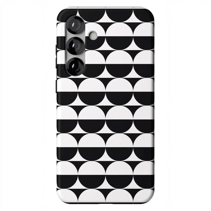 Half Moon | High Contrast Design Case Phone Case Casetry Essential + MagSafe® Galaxy S25 Plus
