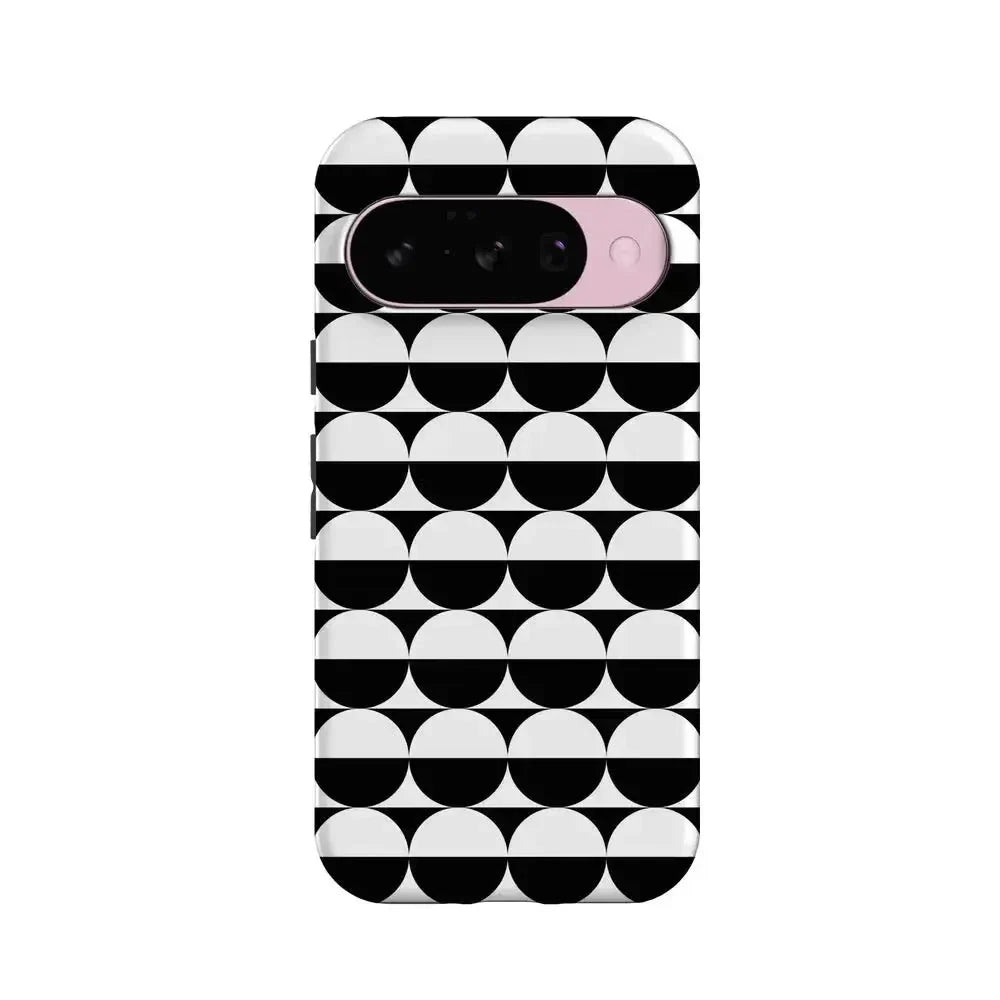 Half Moon | High Contrast Design Case Phone Case Casetry Essential + MagSafe® Google Pixel 10