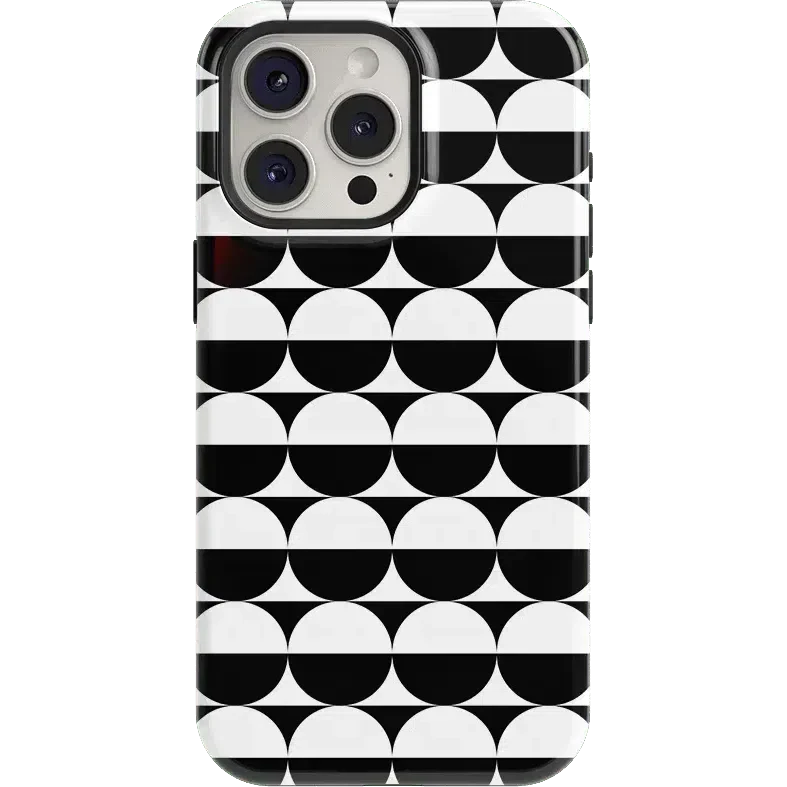 Half Moon | High Contrast Design Case Phone Case Casetry Essential + MagSafe® iPhone 15 Pro Max