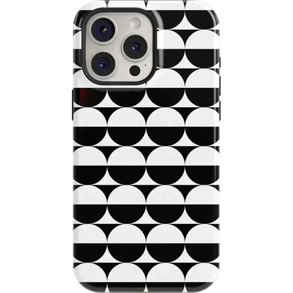 Half Moon | High Contrast Design Case Phone Case Casetry Essential + MagSafe® iPhone 15 Pro