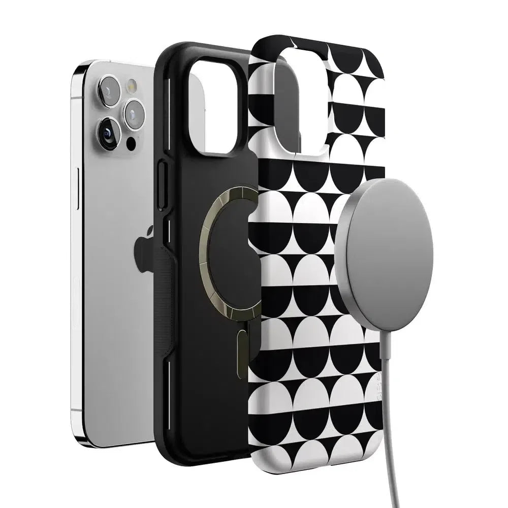 Half Moon | High Contrast Design Case Phone Case Casetry