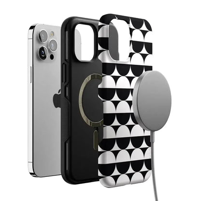 Half Moon | High Contrast Design Case Phone Case Casetry