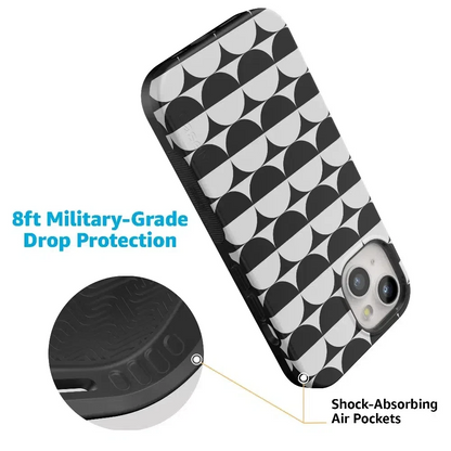 Half Moon | High Contrast Design Case Phone Case Casetry