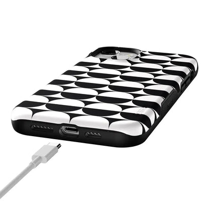Half Moon | High Contrast Design Case Phone Case Casetry