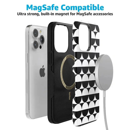 Half Moon | High Contrast Design Case Phone Case Casetry
