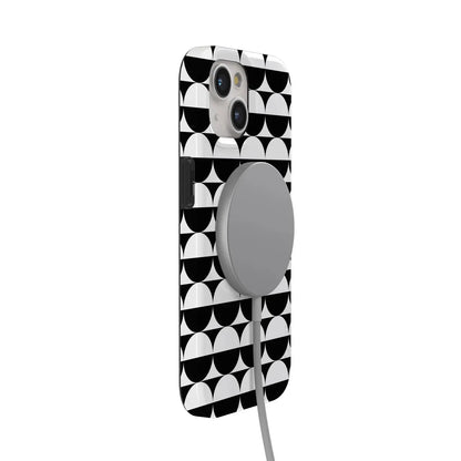 Half Moon | High Contrast Design Case Phone Case Casetry
