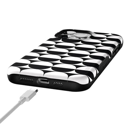 Half Moon | High Contrast Design Case Phone Case Casetry