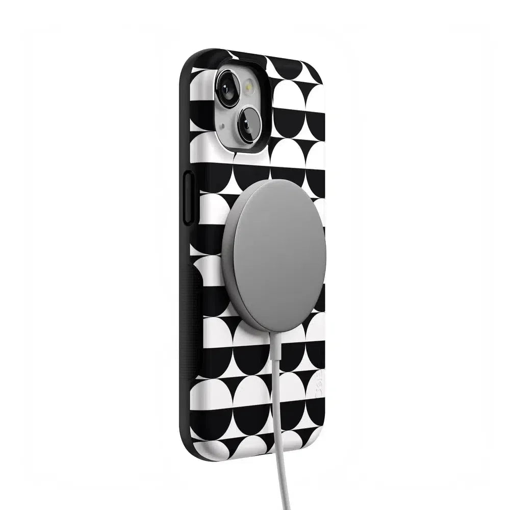 Half Moon | High Contrast Design Case Phone Case Casetry