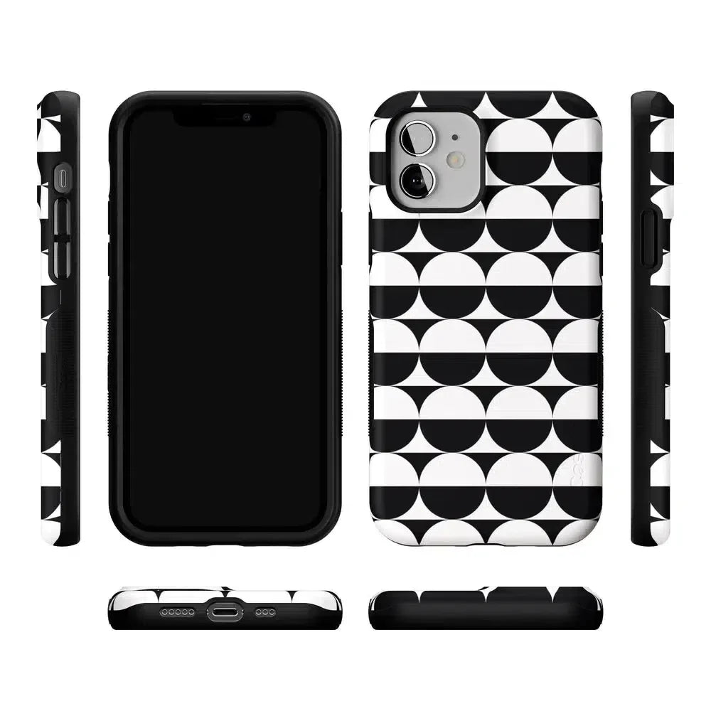 Half Moon | High Contrast Design Case Phone Case Casetry