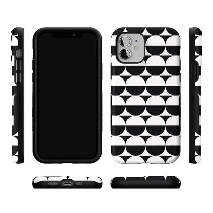Half Moon | High Contrast Design Case Phone Case Casetry