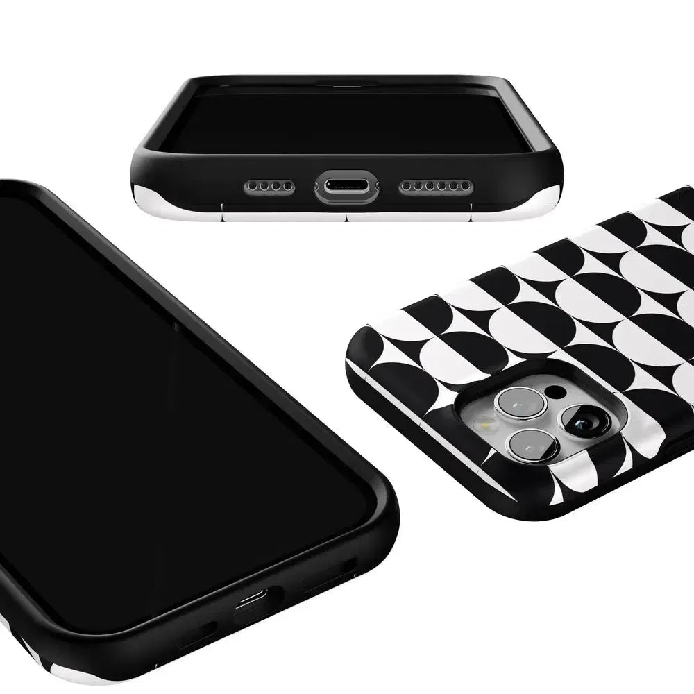 Half Moon | High Contrast Design Case Phone Case Casetry