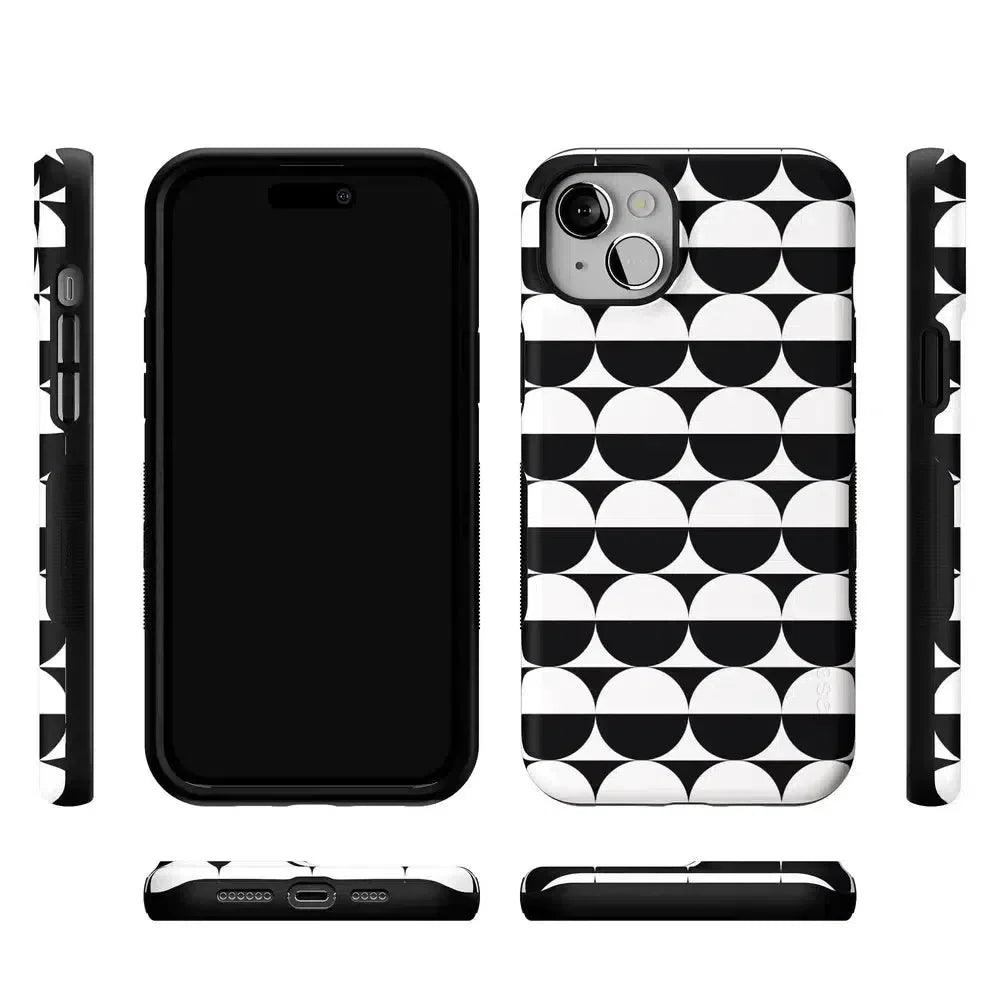 Half Moon | High Contrast Design Case Phone Case Casetry
