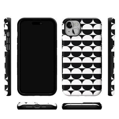 Half Moon | High Contrast Design Case Phone Case Casetry