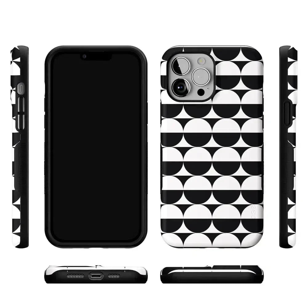 Half Moon | High Contrast Design Case Phone Case Casetry