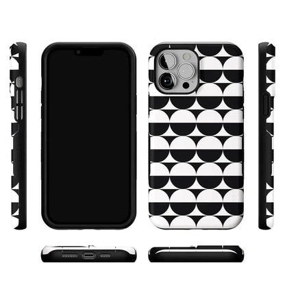 Half Moon | High Contrast Design Case Phone Case Casetry